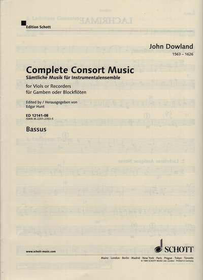 photo of Complete Consort Music, Bass