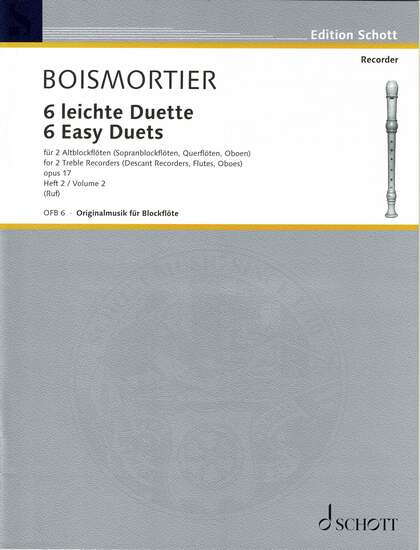 photo of Six Easy Duets for 2 Altos, Op. 17, Vol. 2