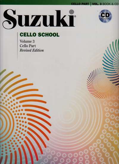 photo of Suzuki Cello School, Vol. 3, Revised 2014 with CD by Tsutsumi
