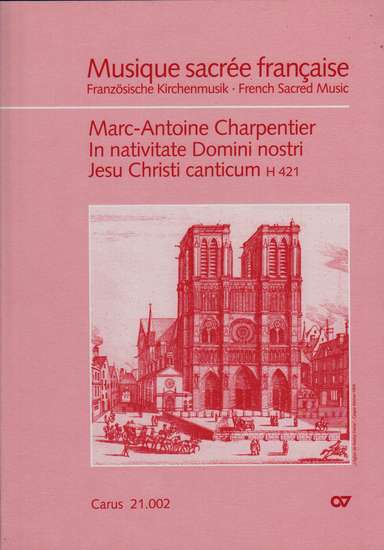 photo of In nativitate domini nostri Jesu Christi canticum H421, full score