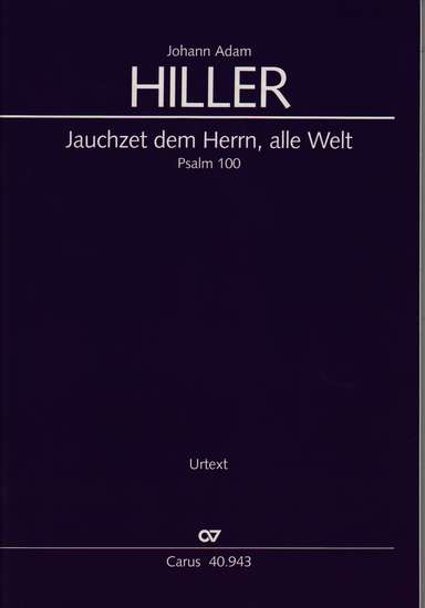 photo of Jauchzet dem Herrn, alle Welt, Psalm 100, full score