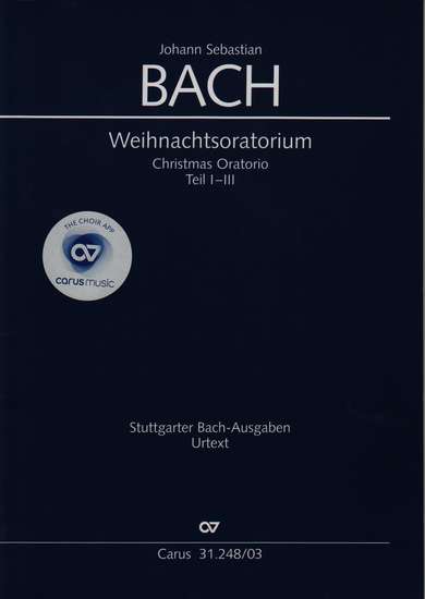 photo of Christmas Oratorio, BWV 248, Cantatas I-III vocal score, incl. English, paper 