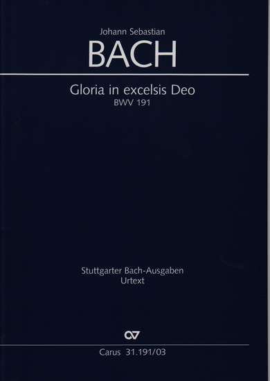 photo of Gloria in excelsis Deo, BWV 191, vocal score