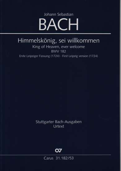 photo of Himmelskonig, sei willkommen, BWV 182, 1st Leipzig ver., vocal score