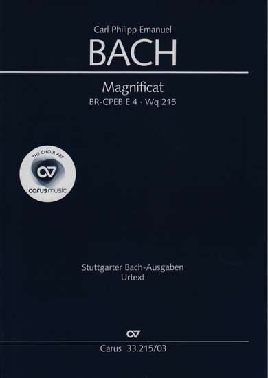 photo of Magnificat, Wq 215, BR-CPEB E4, vocal score, paper