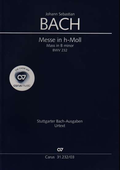 photo of Mass in B minor, BWV 232, vocal score, paper