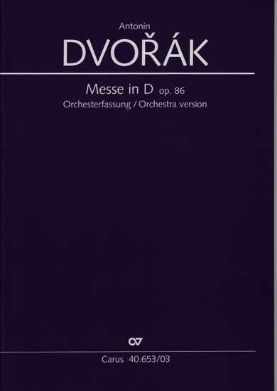 photo of Messe in D, Op. 86, Vocal score
