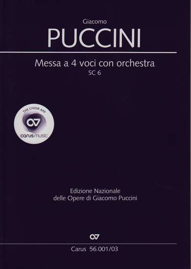 photo of Messa a 4 voci con orchestra SC 6, vocal score