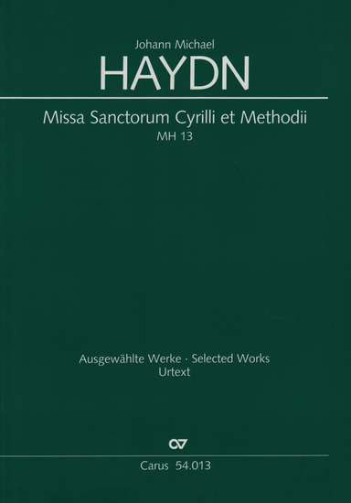 photo of Missa Sanctorum Cyrilli et Methodii, MH 13, Full score, paper