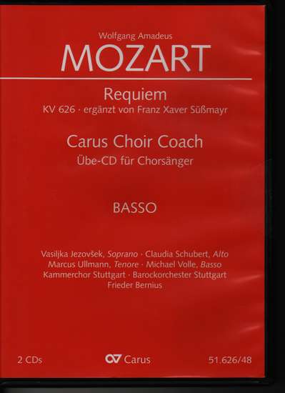 photo of Requiem KV 626, Choir Coach, bass,  2 CDs
