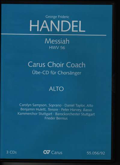 photo of Messiah, HWV 56, Choir Coach, alto,  3 CDs