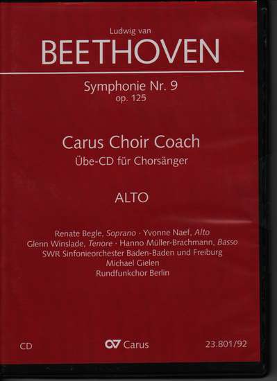 photo of Symphony Nr. 9, op. 125, Finale, Ode to Joy, Choir Coach, alto, CD