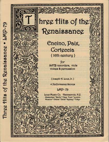 photo of Three hits of the Renaissance: Bacco, Bacco, Skirazula, and Fata la Parte