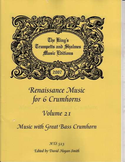 photo of Renaissance Music for 6 Crumhorns, Volume 21