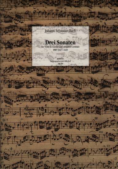 photo of Drei sonaten BWV 1027-1029, Facsimile