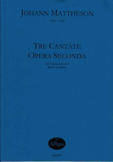 photo of Tre Cantate Opera Seconda, Aurora, Nel bel, Quanti affani