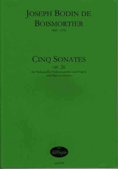 photo of Cinq Sonates, Op. 26