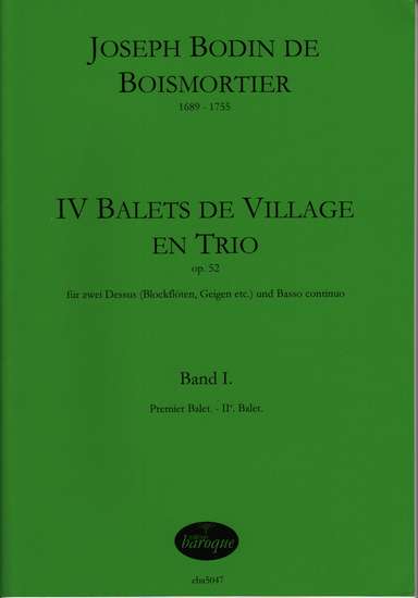 photo of IV Balets de Village en Trio, Op. 52, Band I