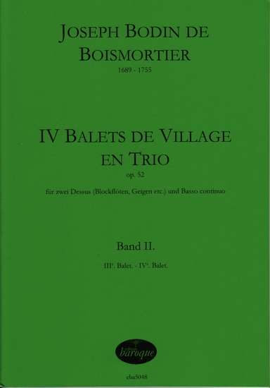 photo of IV Balets de Village en Trio, Op. 52, Band II