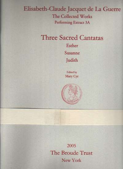 photo of Three Sacred Cantatas, Esther, Susanne, Judith