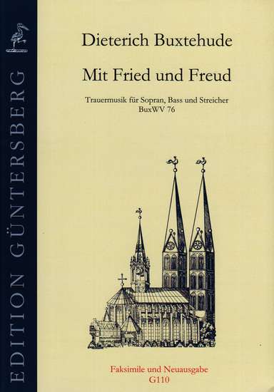 photo of Mit Fried und Freud, BuxWV 76 with facsimile