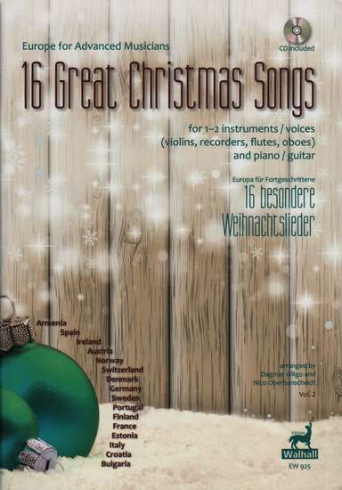 photo of Europe for Advanced Musicians, 16 Great Christmas Songs, CD, Vol. 2