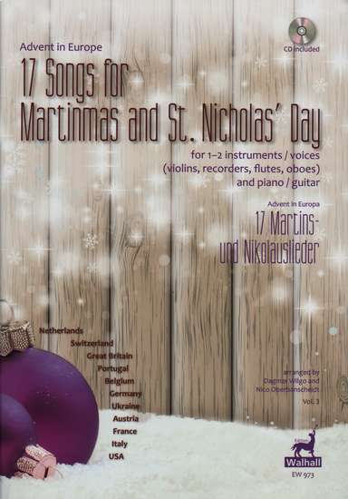 photo of Advent in Europe, 17 Songs for Martinmas and St. Nicholas