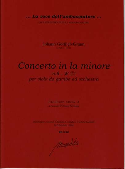 photo of Concerto in la minor, n.II-W 22