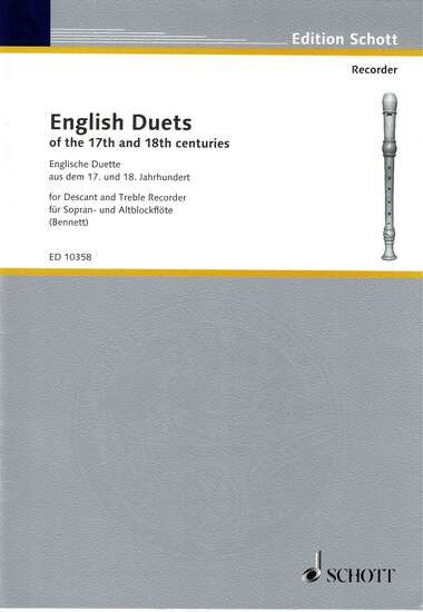 photo of English Duets of the 17th and 18th Centuries