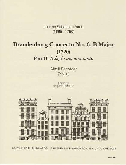 photo of Brandenburg Concerto No. 6, Part II, Alto II