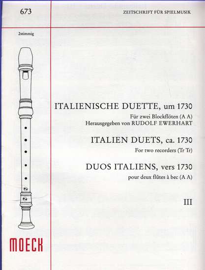 photo of Italian Duets, ca. 1730