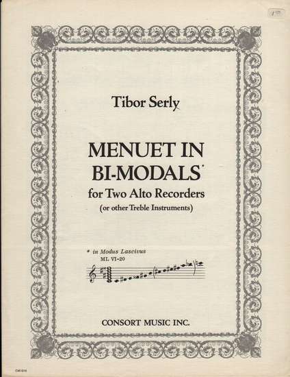 photo of Menuet in Bi-Modals (1972)