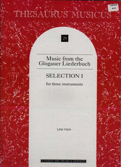 photo of Music from the Glogauer Liederbuch, Selection I