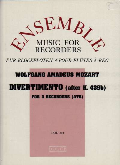 photo of Divertimento (after K. 439b Nos. 21, 1, 19, 25, 20)