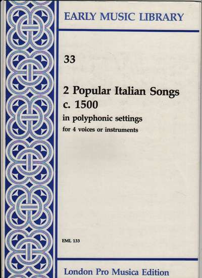 photo of 2 Popular Italian Songs c. 1500