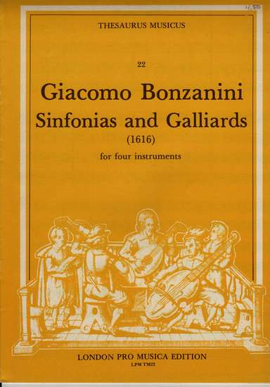 photo of Sinfonias and Galliards(1616)