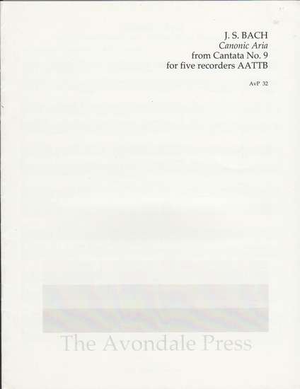 photo of Canonic Aria  from Cantata 9