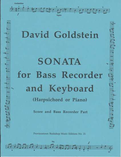 photo of Sonata for Bass Recorder and Keyboard