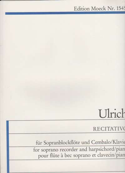 photo of Recitativo, (1986)