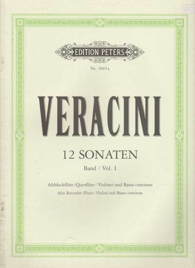 photo of 12 Sonaten, Vol. I