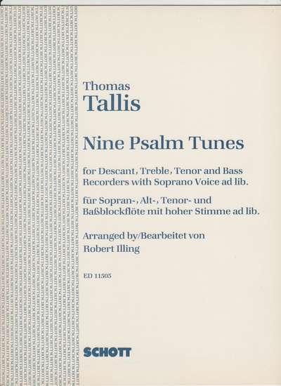 photo of Nine Psalm Tunes