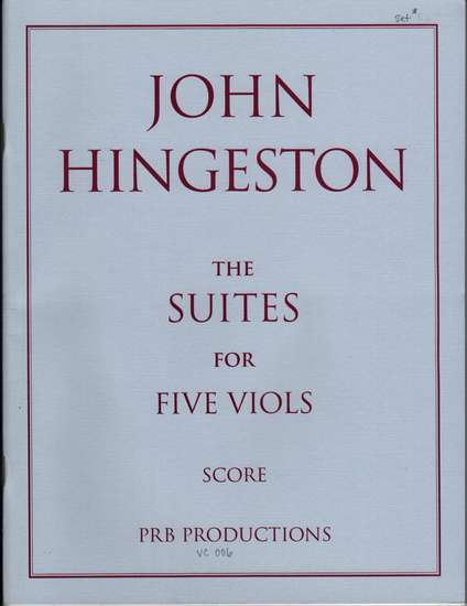 photo of Suites for Five Viols (old and Revised)