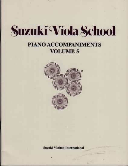 photo of Suzuki Viola School, Vol. 5, Accompaniment, 1986