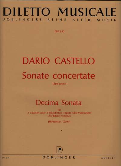 photo of Sonata concertate, Libro Primo, 10 Decima Sonata
