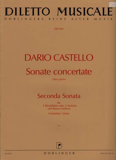 photo of Sonata concertate, Libro Primo, 2 Seconda Sonata