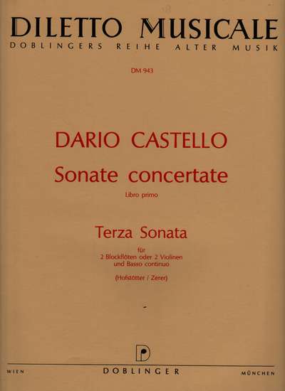 photo of Sonata concertate, Libro Primo, 3 Terza Sonata
