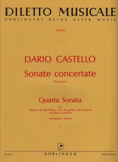 photo of Sonata concertate, Libro Primo, 4 Quarta Sonata