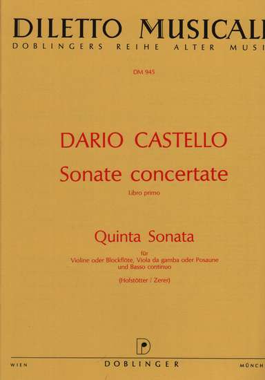 photo of Sonata concertate, Libro Primo, 5 Quinta Sonata