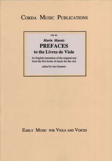 photo of English Translation of Prefaces to Livres de Viole