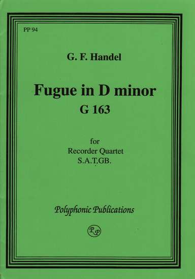 photo of Fugue in D minor (G 163)